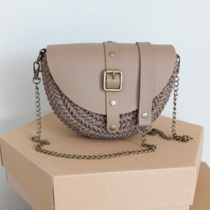 TOREBKA MIA – KAWA WYKOŃCZENIE KAWA – PASEK Z ŁAŃCUSZKIEM