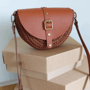 TOREBKA MIA – CYNAMON WYKOŃCZENIE KONIAK – PASEK REGULOWANY